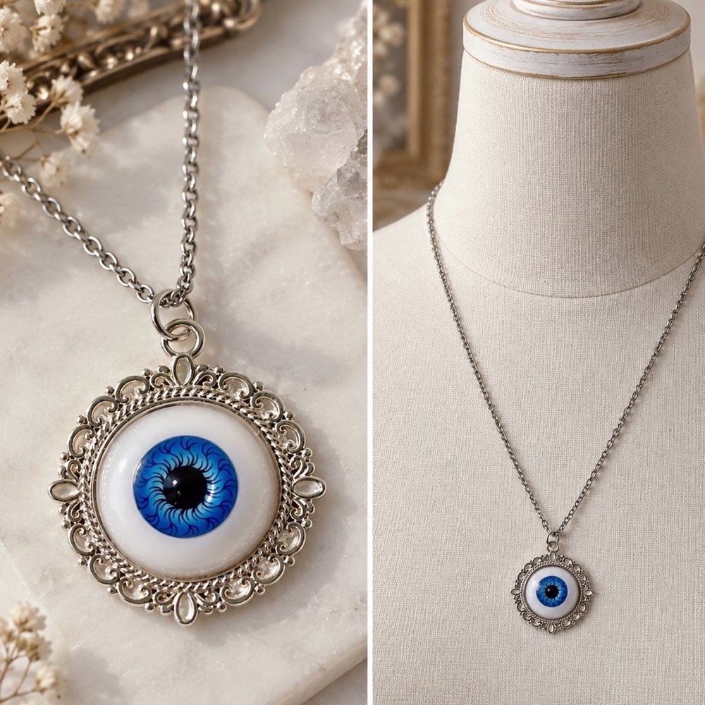 Watchful Eye Necklace – Elven Silver